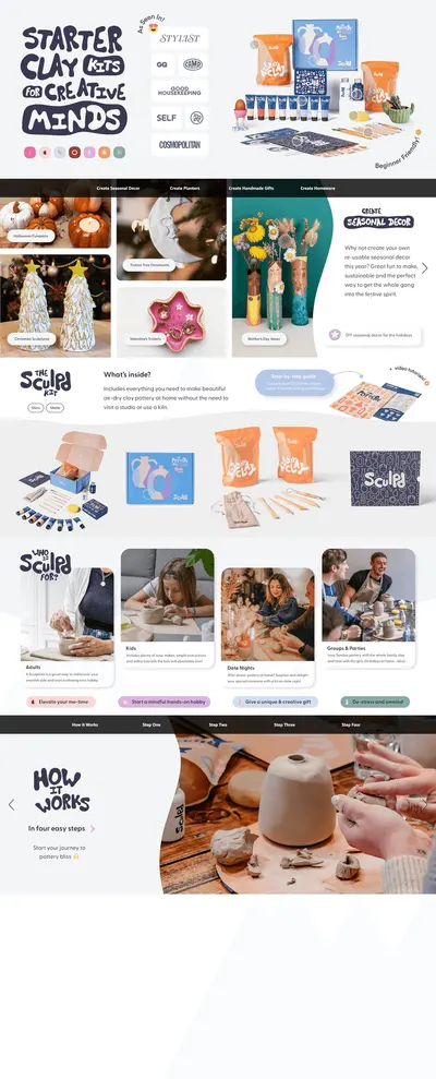 Premium A+ Content for Amazon.com: Sculpd Pottery Starter Kit