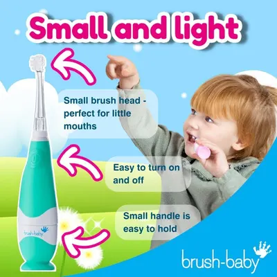 Secondary Images for Amazon.com : brush-baby BabySonic Infant and Toddler Electric Toothbrush for Ages 0-3…