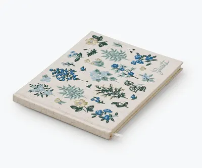 Secondary Images for Amazon.com: RIFLE PAPER CO. Wildwood Embroidered Fabric Guest Book