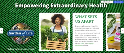 Brand Story for Amazon.com: Garden of Life Raw Organic Meal Replacement Shakes