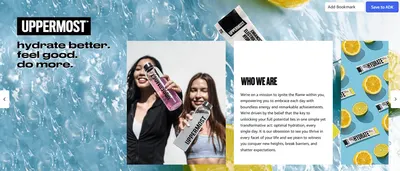 Brand Story for Amazon.com: Uppermost Hydrate Hydration Keto Electrolytes Powder No Sugar Drink Mix