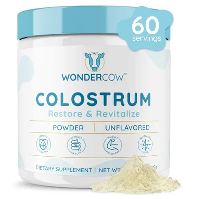 Secondary Images for Amazon.com : WONDERCOW Colostrum Supplement Powder for Gut Health