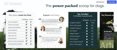Brand Story for Amazon.com : All-in-One Dog Supplement for Advanced Wellness & Longevity