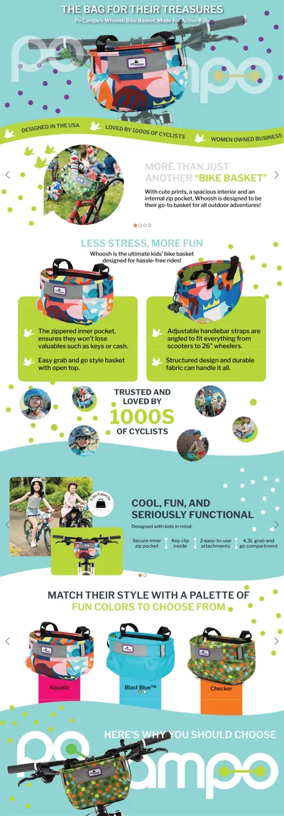 Premium A+ Content for Amazon.com : Po Campo Kids Bike Basket