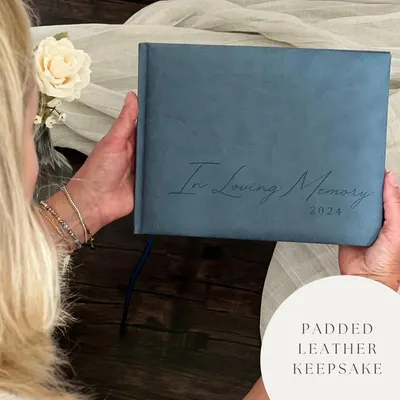 Secondary Images for Amazon.com: Funeral Guest Book for 2024 Celebration Of Life Memorial Service
