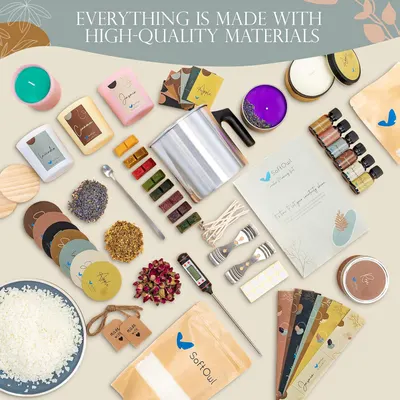 Secondary Images for Amazon.com: SoftOwl Premium Soy Candle Making Kit