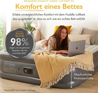 Secondary Images for Huddle Lite Luftbett mit Integrierter Pumpe