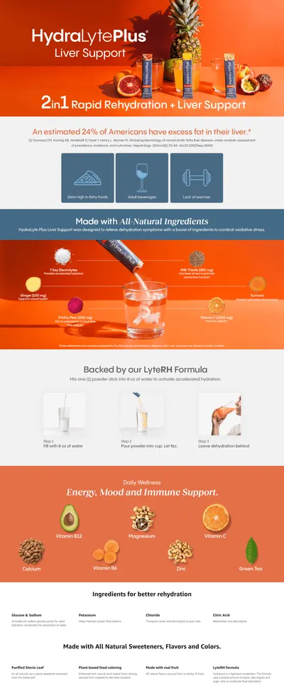 Premium A+ Content for Amazon.com: Hydralyte Liver Support + Electrolyte Mix with Milk Thistle