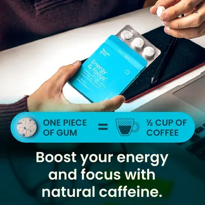 Secondary Images for Amazon.com: NeuroGum Energy Caffeine Gum (54 Pieces)