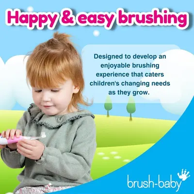 Secondary Images for Amazon.com : brush-baby BabySonic Infant and Toddler Electric Toothbrush for Ages 0-3…