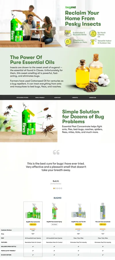Premium A+ Content for Amazon.com: BugMD Ant Killer & Bug Spray