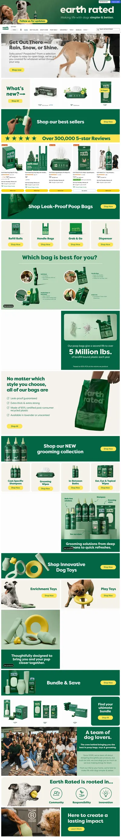 Brand Store for Amazon.com: Earth Rated