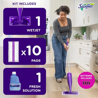 Secondary Images for Amazon.com: Swiffer WetJet Hardwood and Floor Spray Mop
