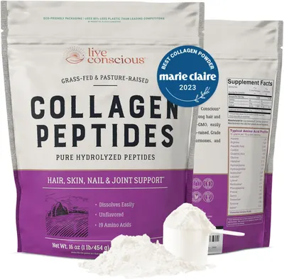 Secondary Images for Amazon.com: Live Conscious Collagen Peptides Powder