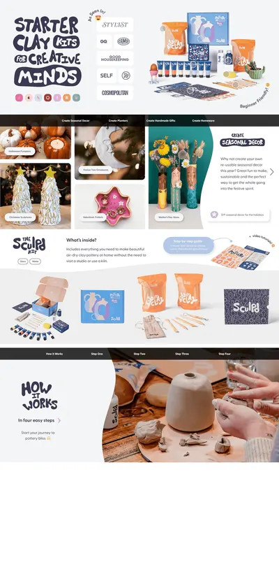 Premium A+ Content for Amazon.com: Sculpd Pottery Starter Kit