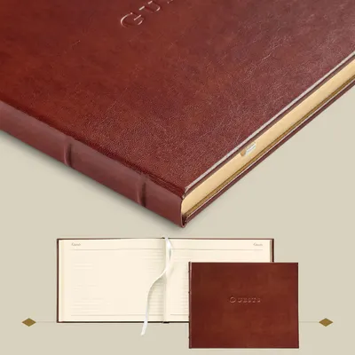 Secondary Images for Amazon.com: Gallery Leather Guest Book Wedding