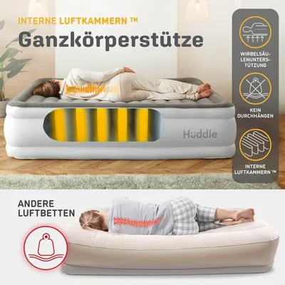 Secondary Images for Huddle® Luxury King Luftbett mit patentierter Doppelpumpe SlumberGuard™ Premium…