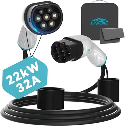 Secondary Images for EVPEIWE 22kW 32A Type 2 EV Charging Cable
