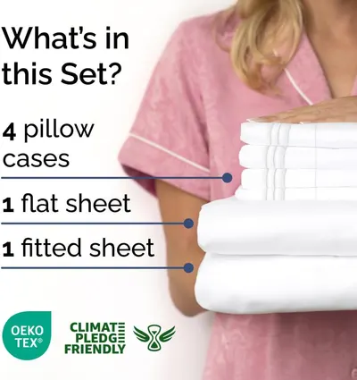 Secondary Images for Amazon.com: King 6 Piece Sheet Set