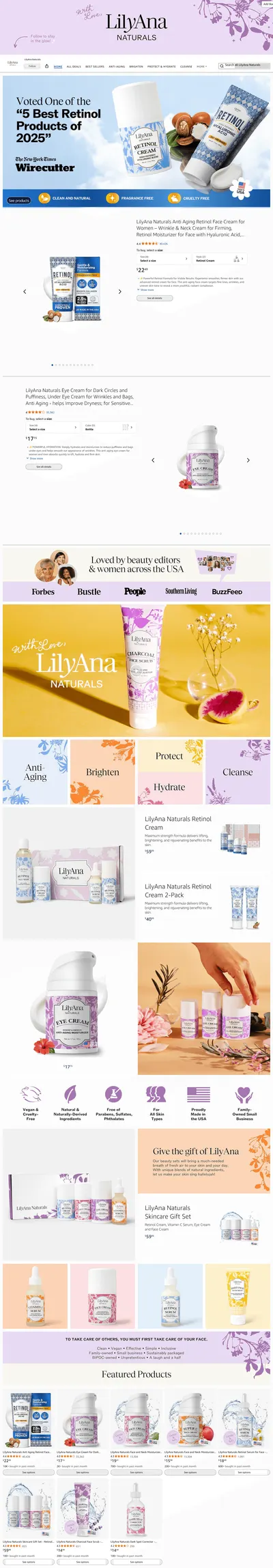 Brand Store for Amazon.com: LilyAna Naturals
