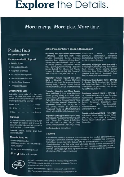 Secondary Images for Amazon.com : All-in-One Dog Supplement for Advanced Wellness & Longevity