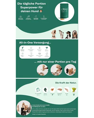 Premium A+ Content for DOG1 8-in-1 Nahrungsergänzungsmittel Hund (1x) mit Vitamin B Komplex und Glucosamin