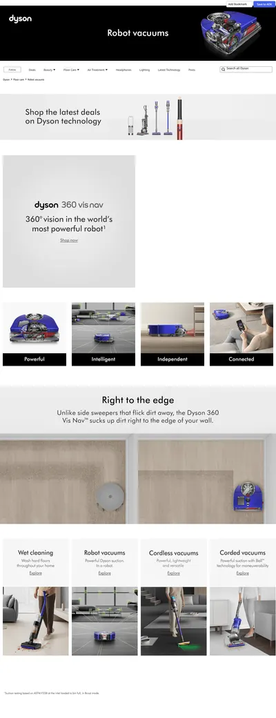 Brand Store for Amazon.com: Dyson: Robot vacuums