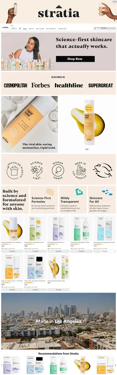 Brand Store for Amazon.com: Stratia