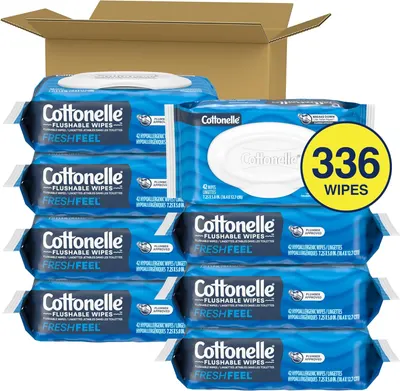 Secondary Images for Amazon.com: Cottonelle Fresh Feel Flushable Wet Wipes