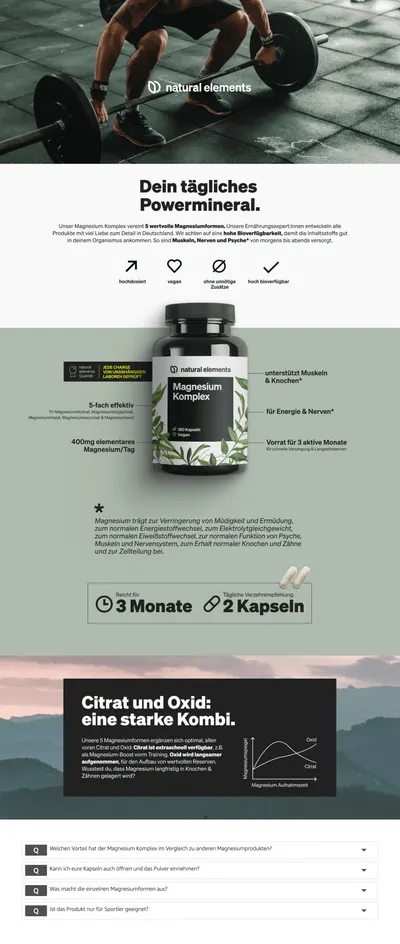 Premium A+ Content for Magnesium Komplex