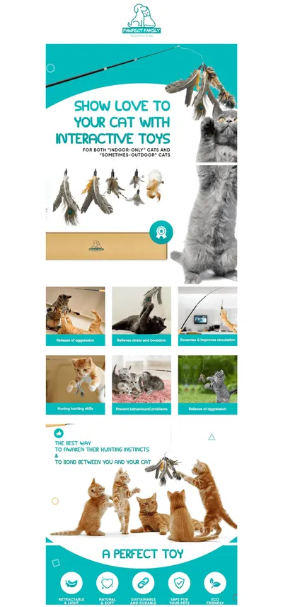 Premium A+ Content for Pawfect Family® Interaktives Katzenspielzeug Set