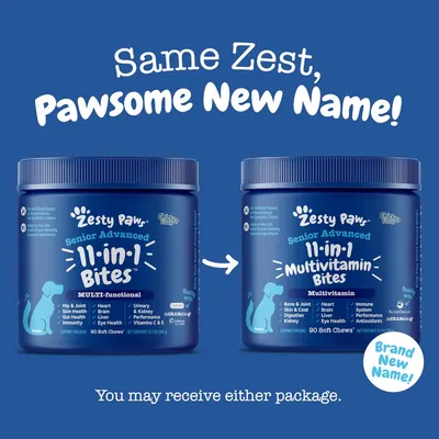 Secondary Images for Amazon.com: Zesty Paws Senior Dog Multivitamin Treats
