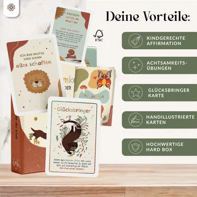 Secondary Images for Lebenskompass Achtsamkeitskarten für Kinder Affirmationskarten Kinder für positives Denken