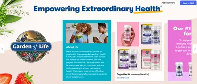 Brand Story for Amazon.com: Garden of Life SPORT Whey Protein Powder Vanilla.