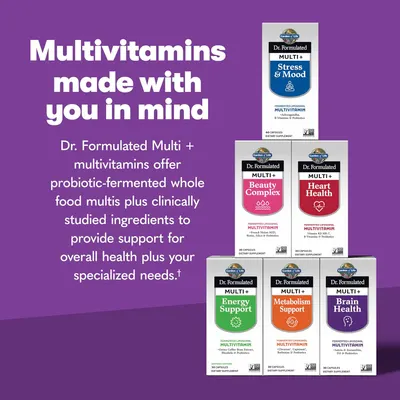 Secondary Images for Amazon.com: Garden of Life Dr. Formulated Multi+ Brain Health Capsules : Health &…