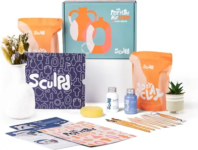 Secondary Images for Amazon.com: Sculpd Pottery Starter Kit