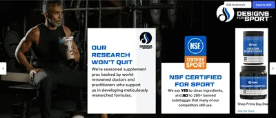 Brand Story for Amazon.com: Designs for Sport Creatine Monohydrate Powder