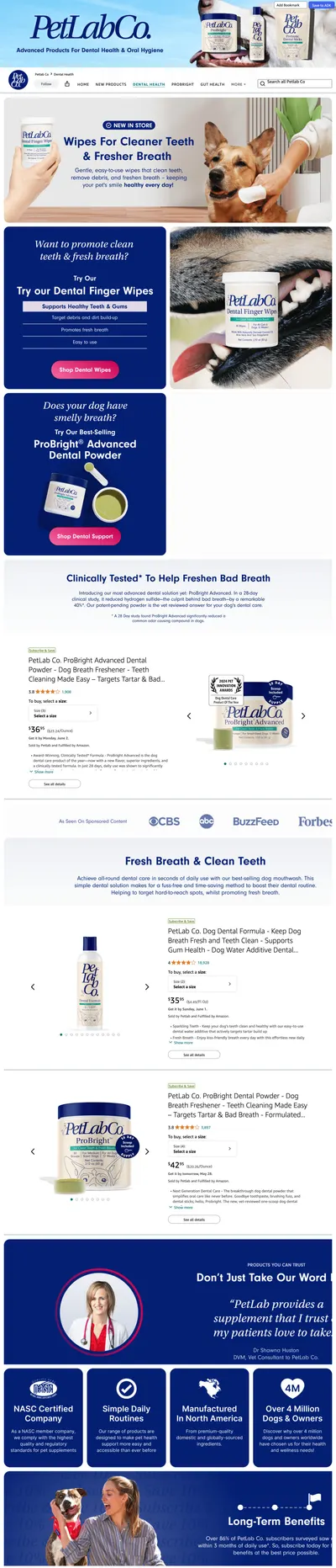 Brand Store for Amazon.com: Petlab Co: Dental Health