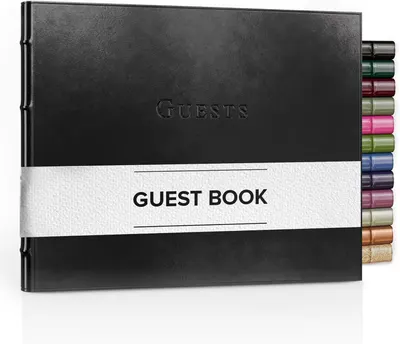 Secondary Images for Amazon.com: Gallery Leather Guest Book Wedding