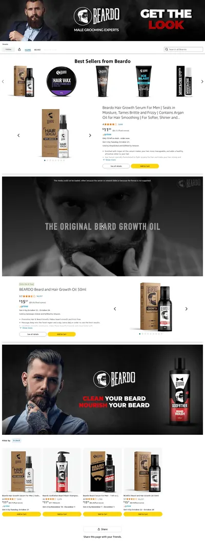 Brand Store for Beardo