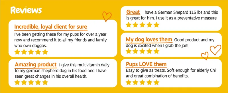 Displays multiple 5-star customer reviews and quotes to build social proof and trust with shoppers.
