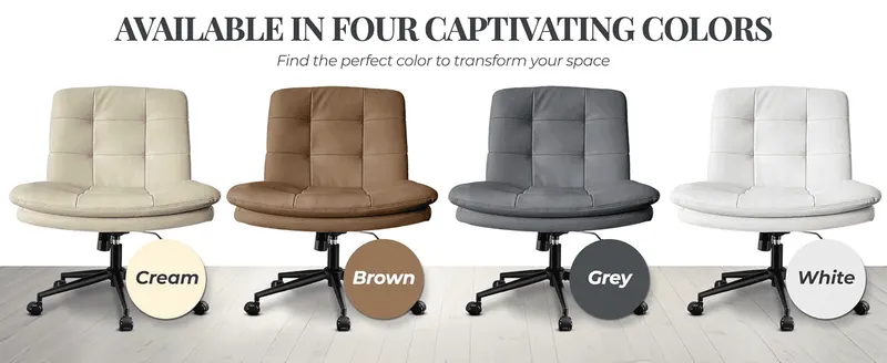 Shows the four available colorways side by side so shoppers can pick the finish that fits their space.