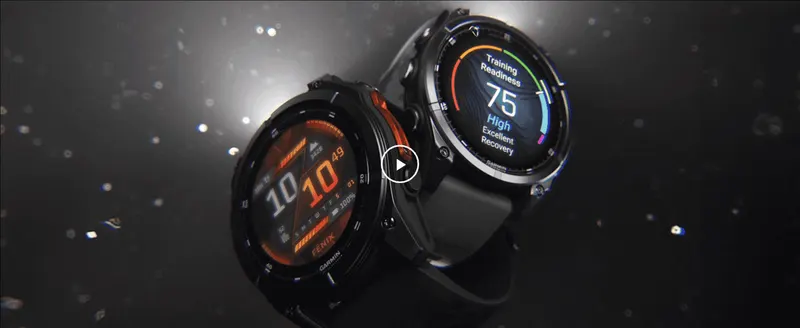 Showcases the watch's training readiness feature in a dramatic hero shot to signal advanced fitness tracking.