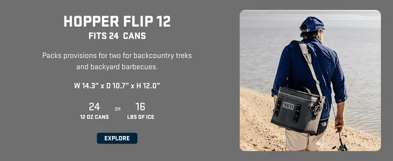 Presents one model from the brand's cooler lineup with capacity specs and lifestyle context to help shoppers choose the right size for their needs.…