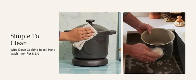 Demonstrates how simple the product is to clean by showing the cleaning process in a real-world context, reassuring shoppers about maintenance ease.